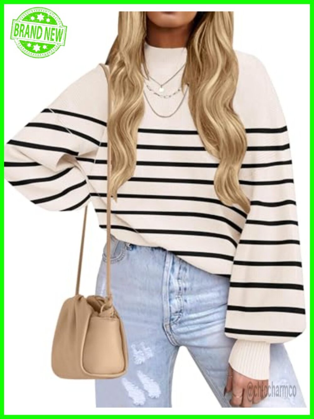 Womens Turtleneck Oversized Knit Sweater Fall Fashion Long Sleeve Cozy